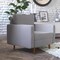 Flash Furniture Slate Gray Faux Linen Upholstered Tufted Chair IS-PC100-GY-GG - alternate 5